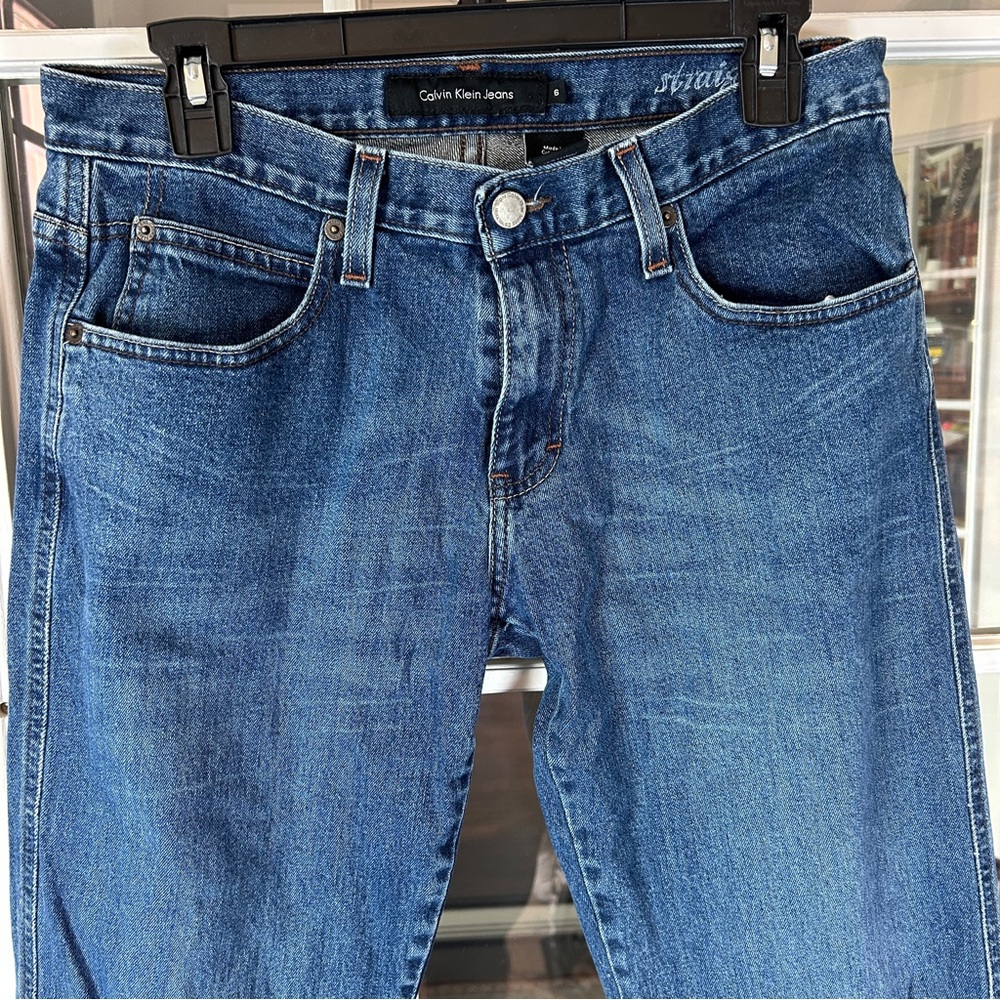 Calvin Klein Blue Women’s Jeans Size 6 Y2K straight‎ leg